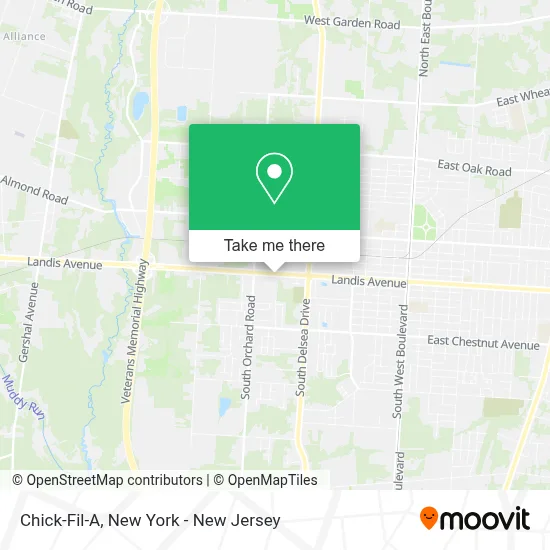 Chick-Fil-A map