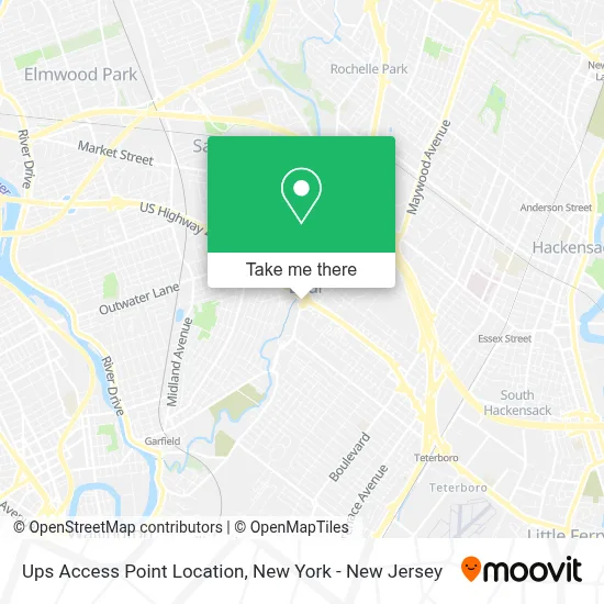 Ups Access Point Location map