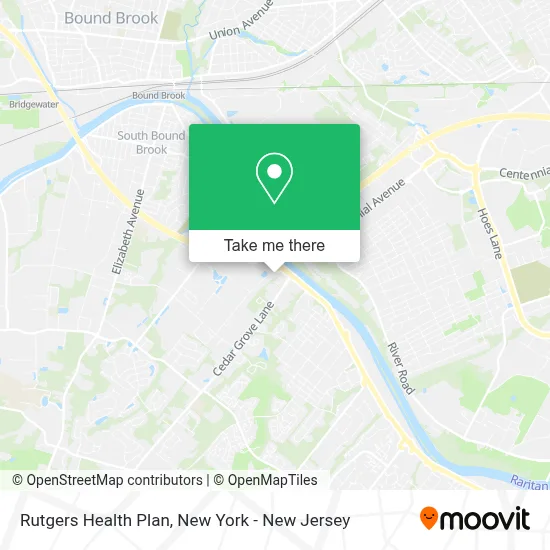 Rutgers Health Plan map