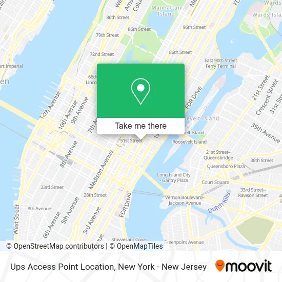 Ups Access Point Location map