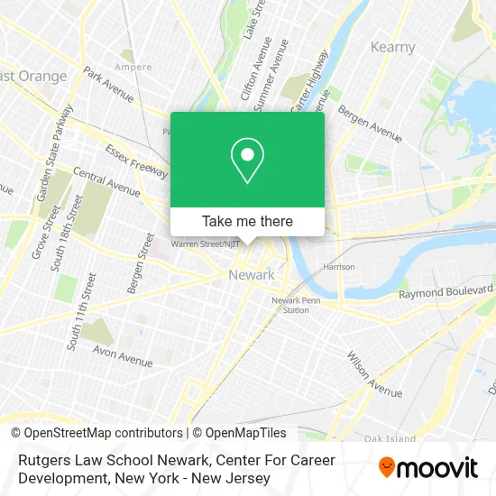 Rutgers Law School Newark, Center For Career Development map