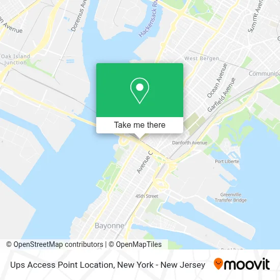 Ups Access Point Location map