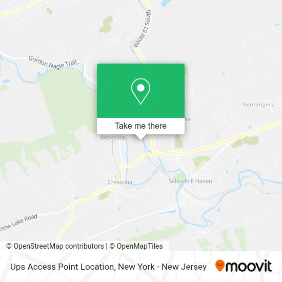 Ups Access Point Location map
