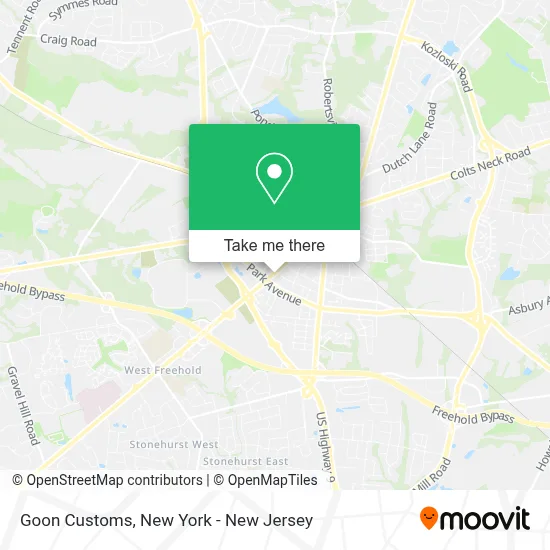 Goon Customs map
