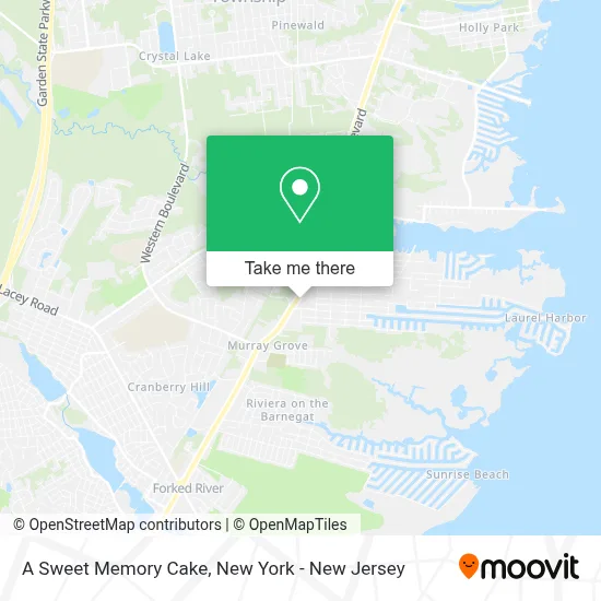 A Sweet Memory Cake map