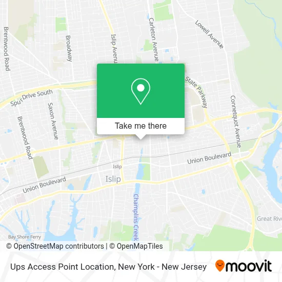 Ups Access Point Location map