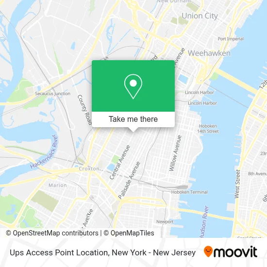 Ups Access Point Location map