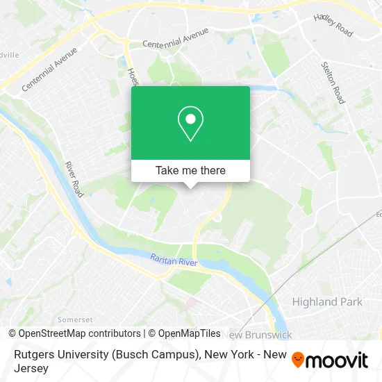 Rutgers University (Busch Campus) map