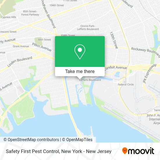 Safety First Pest Control map