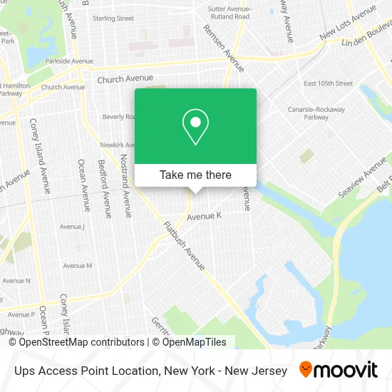 Ups Access Point Location map