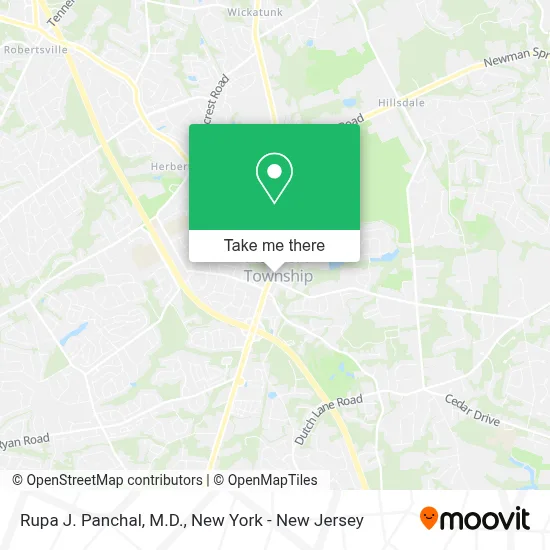 Rupa J. Panchal, M.D. map