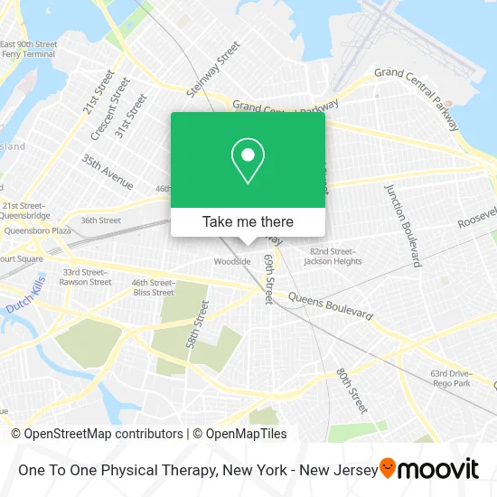 One To One Physical Therapy map