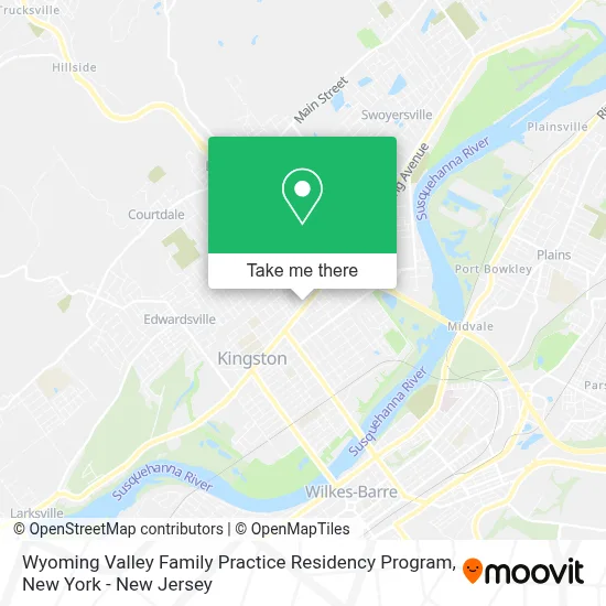 Wyoming Valley Family Practice Residency Program map
