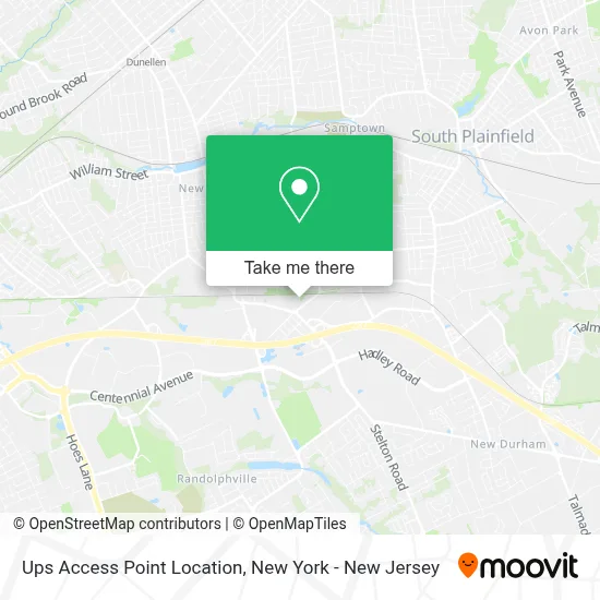 Ups Access Point Location map