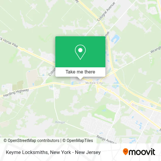 Keyme Locksmiths map