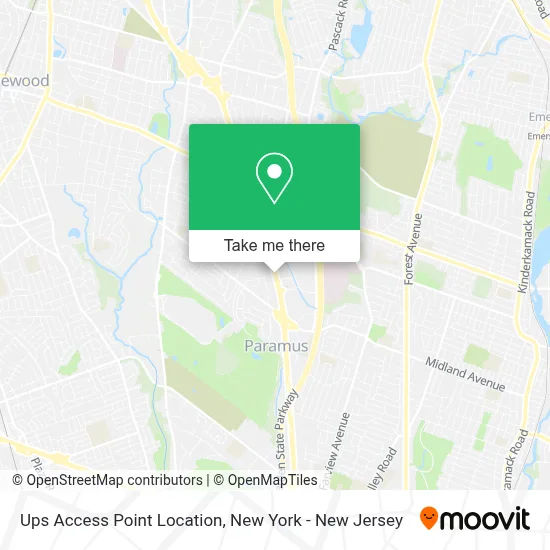 Ups Access Point Location map