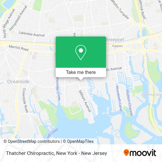 Thatcher Chiropractic map