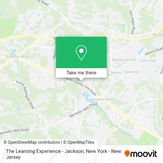 The Learning Experience - Jackson map