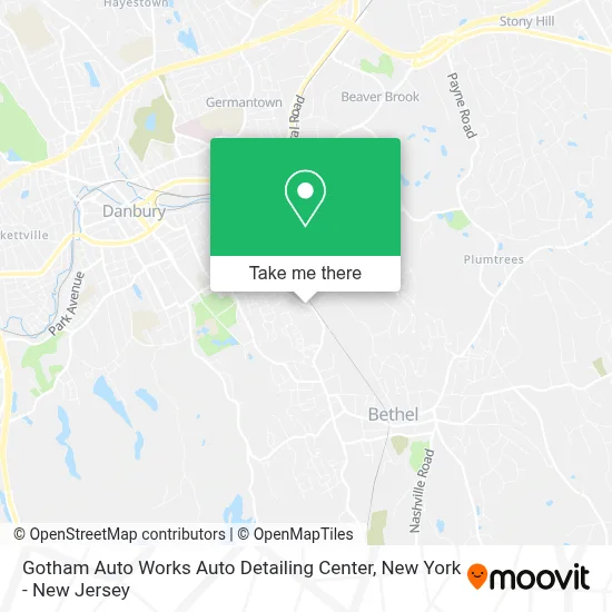 Gotham Auto Works Auto Detailing Center map