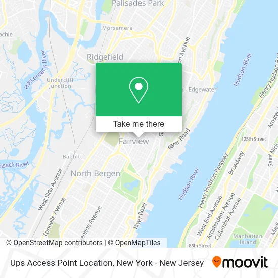 Ups Access Point Location map