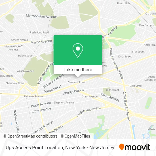 Ups Access Point Location map
