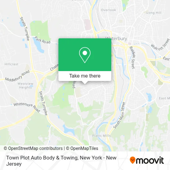 Town Plot Auto Body & Towing map
