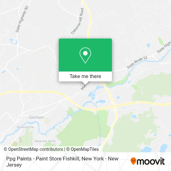 Ppg Paints - Paint Store Fishkill map