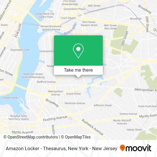 Amazon Locker - Thesaurus map