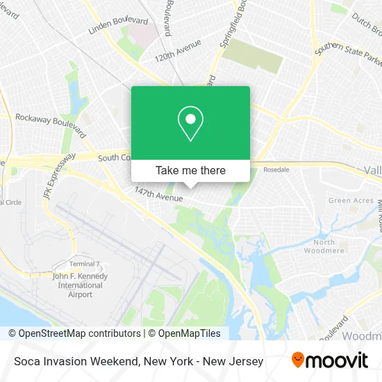 Soca Invasion Weekend map