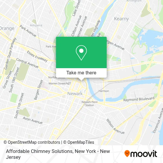 Affordable Chimney Solutions map