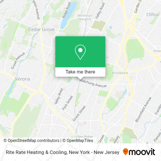 Rite Rate Heating & Cooling map