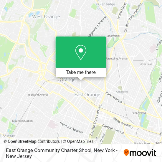 East Orange Community Charter Shool map