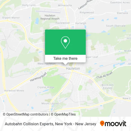 Autobahn Collision Experts map