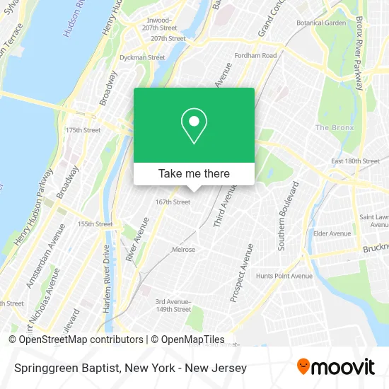 Springgreen Baptist map