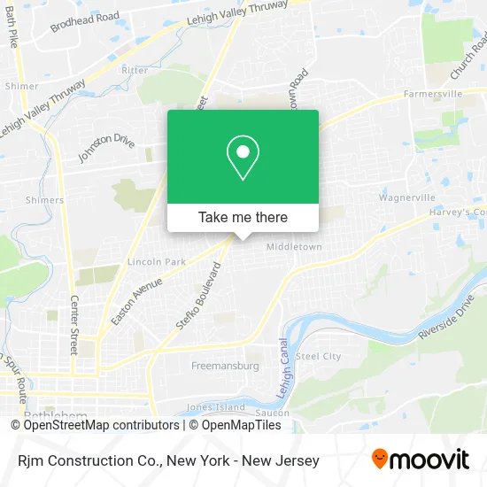 Rjm Construction Co. map