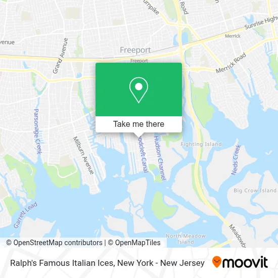 Ralph's Famous Italian Ices map
