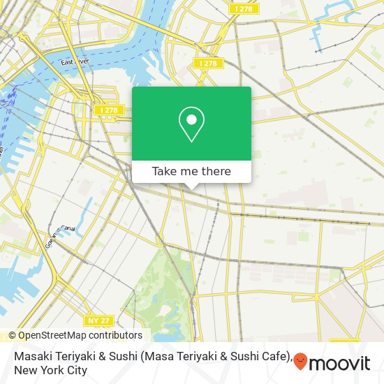 Mapa de Masaki Teriyaki & Sushi (Masa Teriyaki & Sushi Cafe)