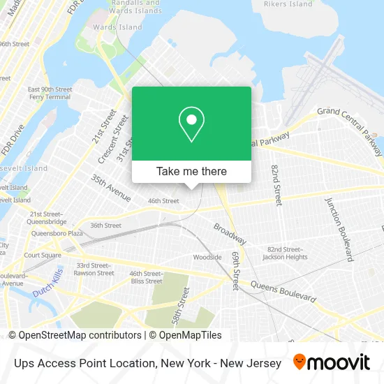 Ups Access Point Location map