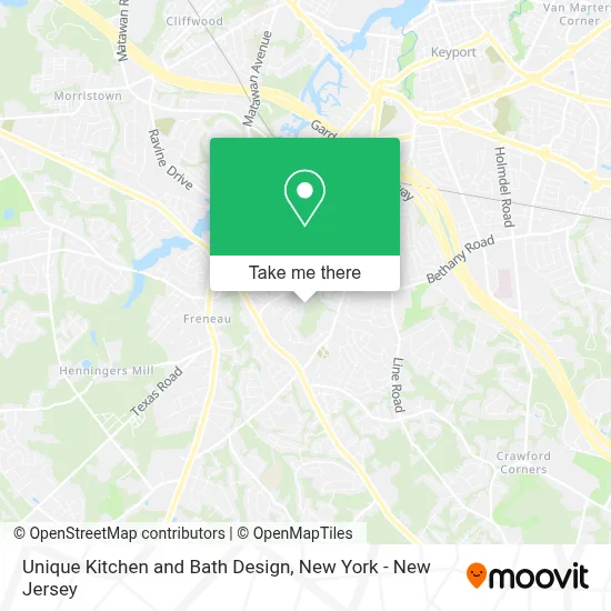 Unique Kitchen and Bath Design map