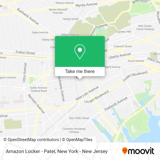 Amazon Locker - Patel map