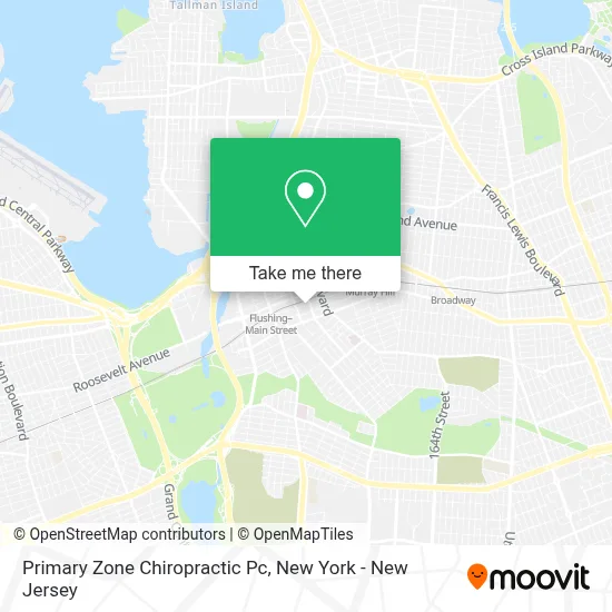 Primary Zone Chiropractic Pc map