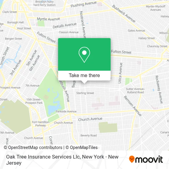 Oak Tree Insurance Services Llc map