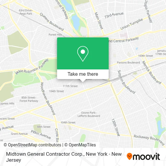 Midtown General Contractor Corp. map