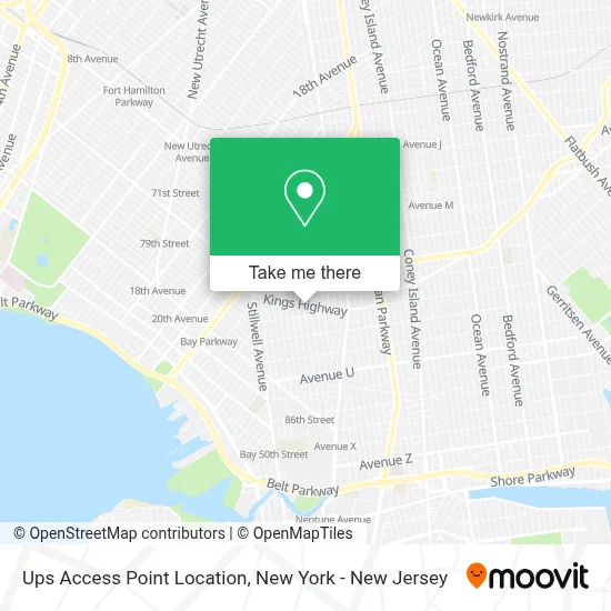 Ups Access Point Location map