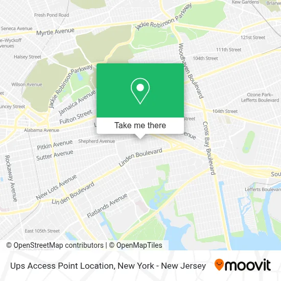 Ups Access Point Location map