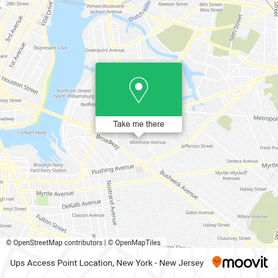 Ups Access Point Location map