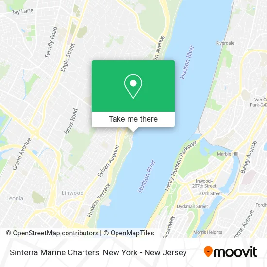 Sinterra Marine Charters map