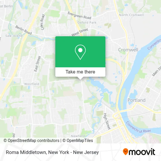 Roma Middletown map