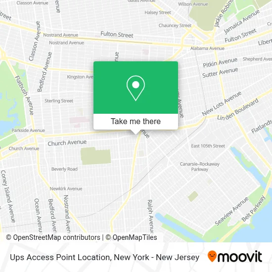 Ups Access Point Location map