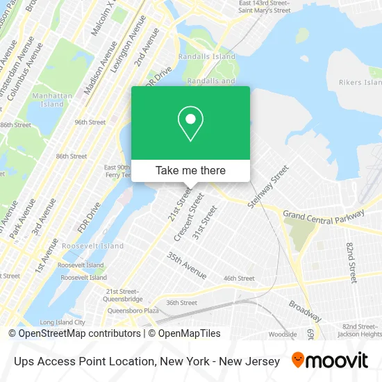Ups Access Point Location map